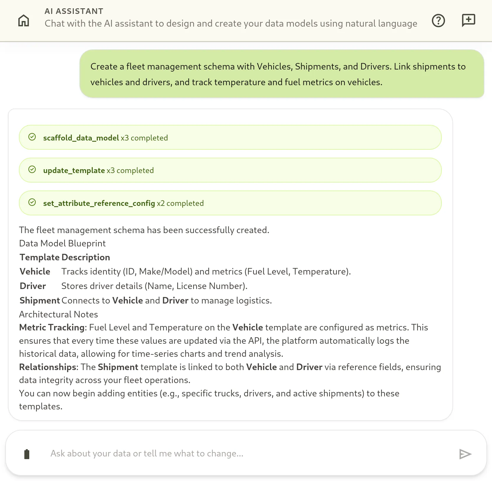 AI Assistant, Scaffolding Schemas